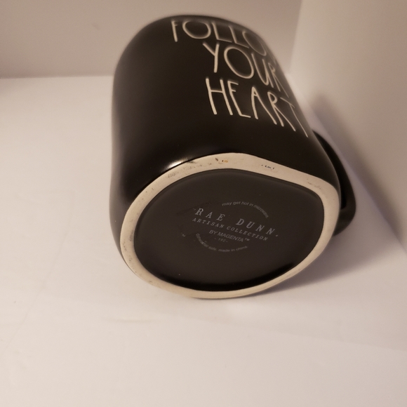 Rae Dunn "Follow your Heart" black mug - Picture 5 of 6